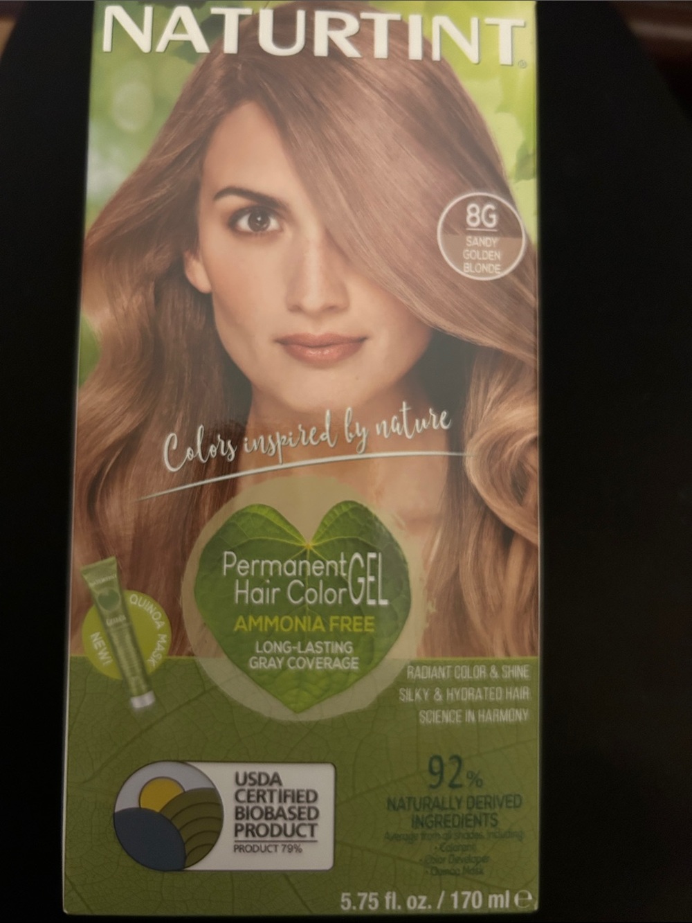 8G Sandy Golden Blonde Permanent Gel Hair Color